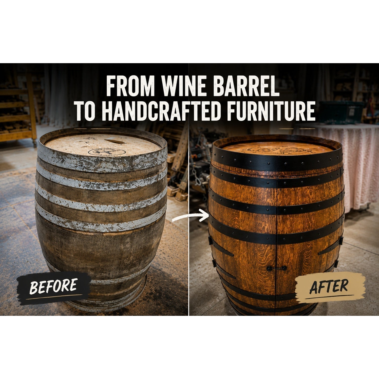 How Barrel Furniture Is Made: From Wine Barrel to Finished Piece