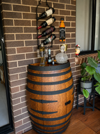 Half Wine Barrel Bar – Handmade from Genuine Australian Wine Barrels