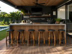 Wine Barrel Stave Bar Stools - Set of Six
