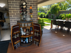 Half Wine Barrel Bar – Handmade from Genuine Australian Wine Barrels