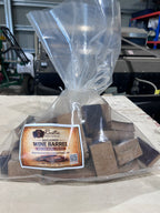 Reclaimed wine barrel BBQ smoking chunks 2kg bag made from red wine infused French oak.