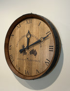 630mm Wine Barrel Head Clock handcrafted wine barrel furniture in Australia - IMG 8781, image 3