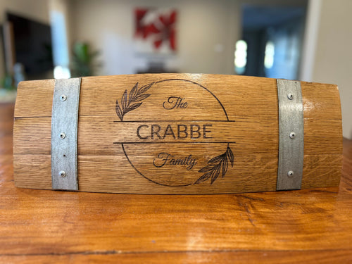 wine barrel laser engraving