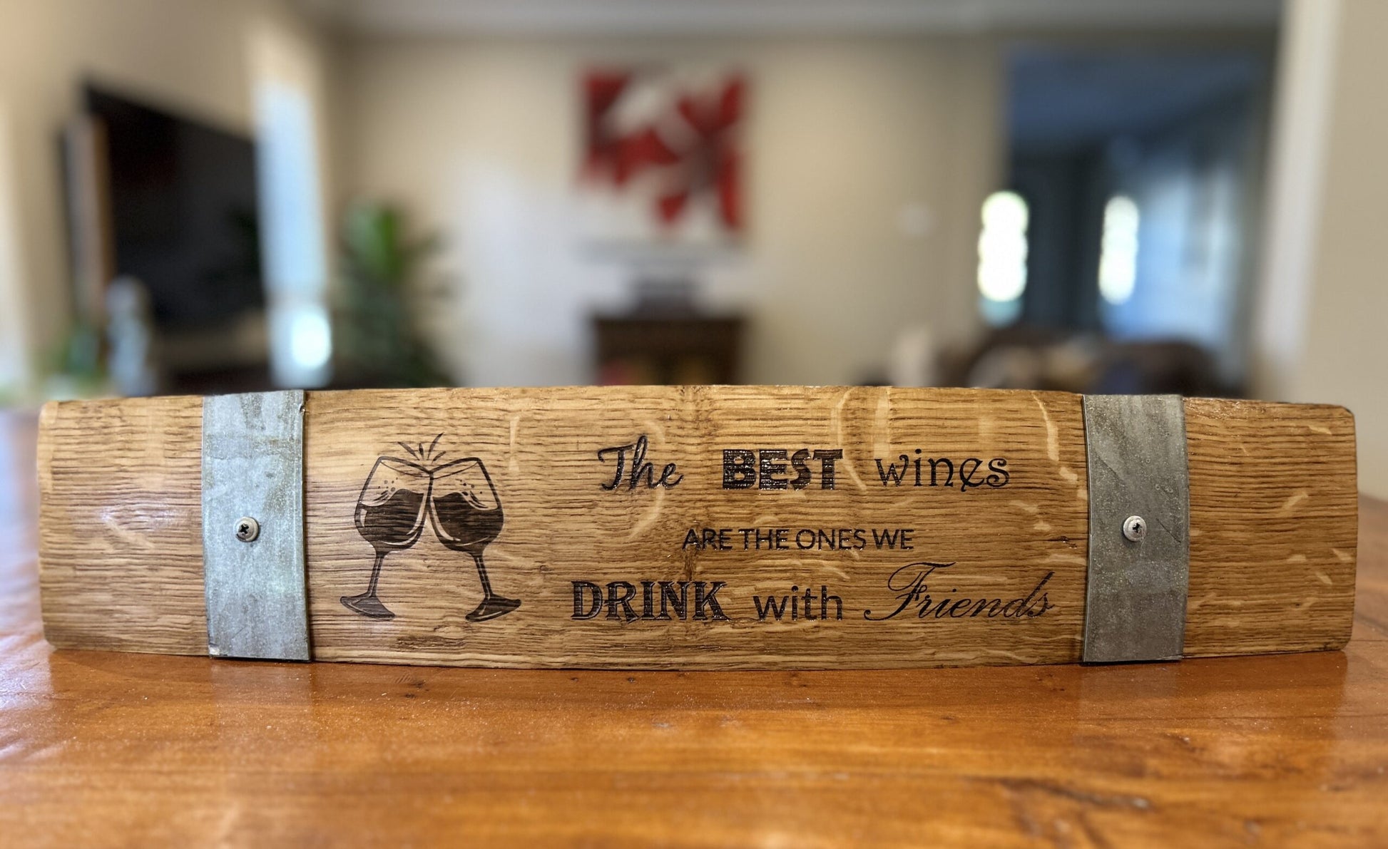 wine barrel laser engraving