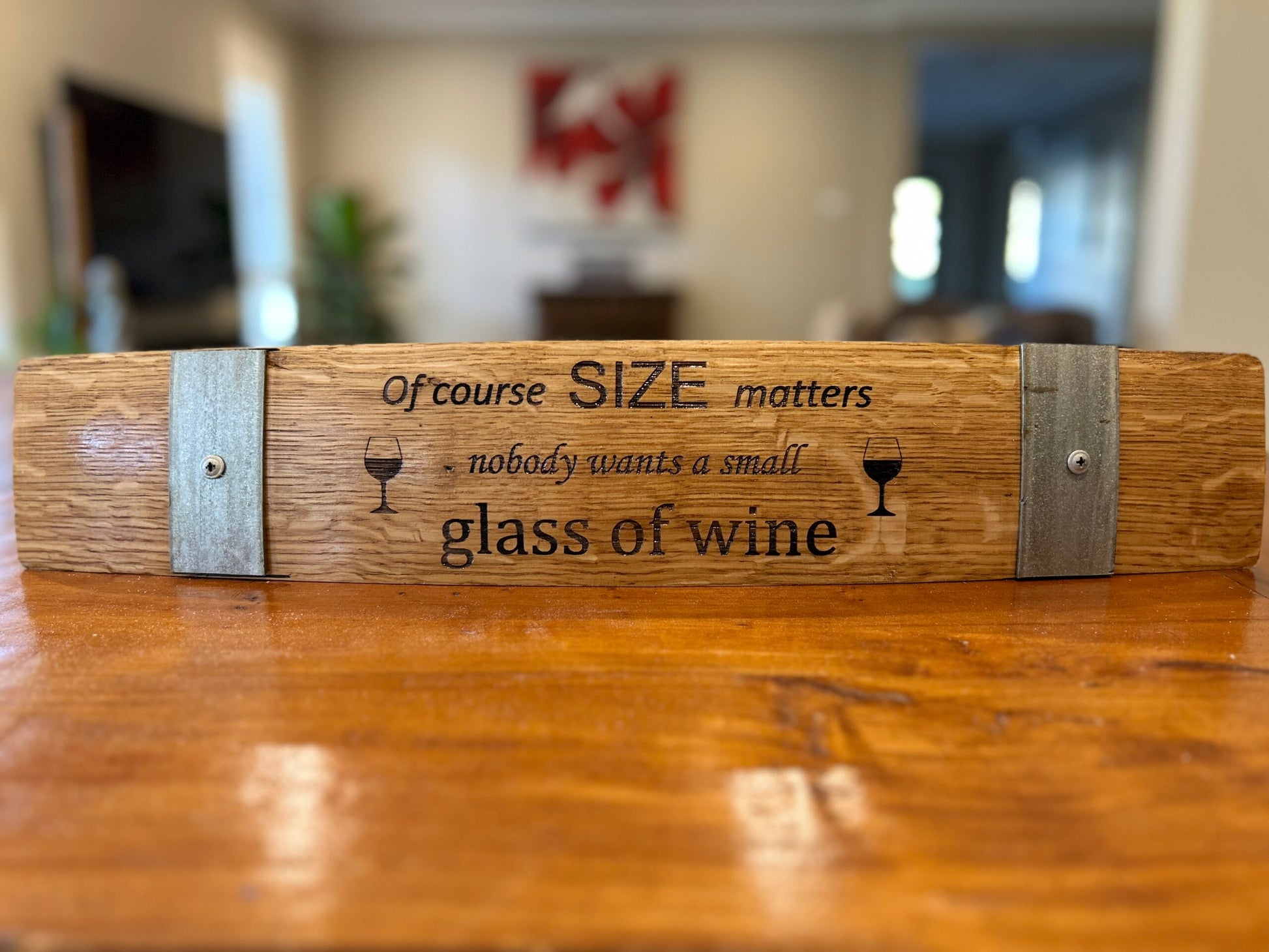 wine barrel laser engraving