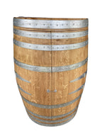 Half Wine Barrel Bar handcrafted wine barrel furniture in Australia - Natural Oak Silver, image 23