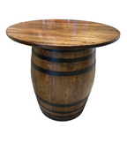 Tasmanian Oak Wine Barrel Table – 28mm Solid Tabletop