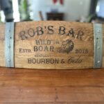 wine barrel laser engraving