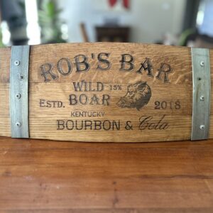 wine barrel laser engraving