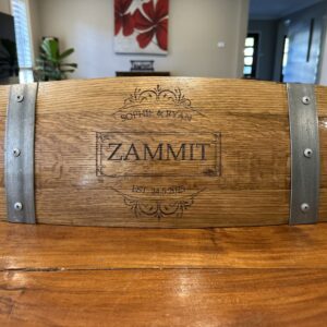 wine barrel laser engraving