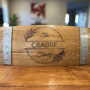 wine barrel laser engraving